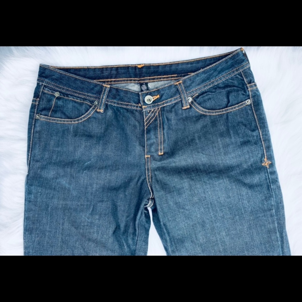 💋 SOLD💋 Hurley Dark Wash Midrise Straight Leg Jeans - Picture 5 of 9